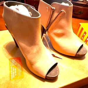 Nude booties Joie 7.5 3 inch heel